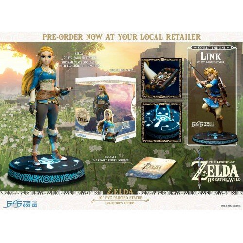 The Legend of Zelda Breath of the Wild Estatua PVC Zelda Collector's Edition 25 cm