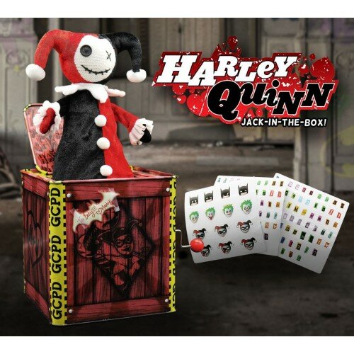 DC Comics Caja de música Caja sorpresa Jack in the Box Harley Quinn 29 cm